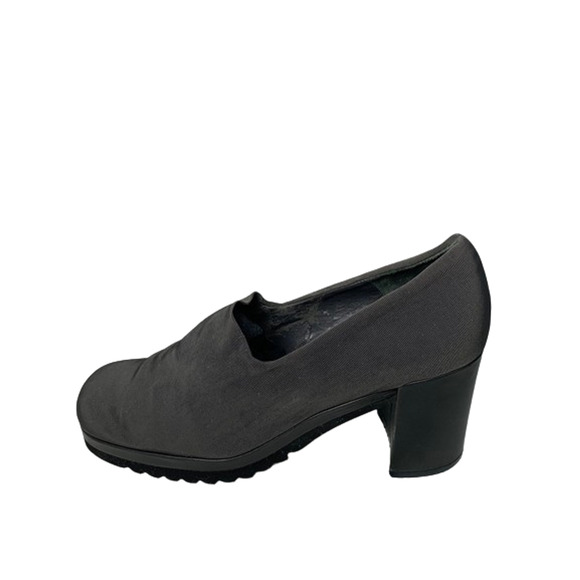 Valerie Stevens Womens Black Chunky Heel Slip-On Shoes Size 8M - Picture 5 of 8